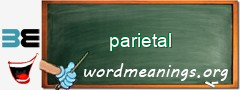 WordMeaning blackboard for parietal